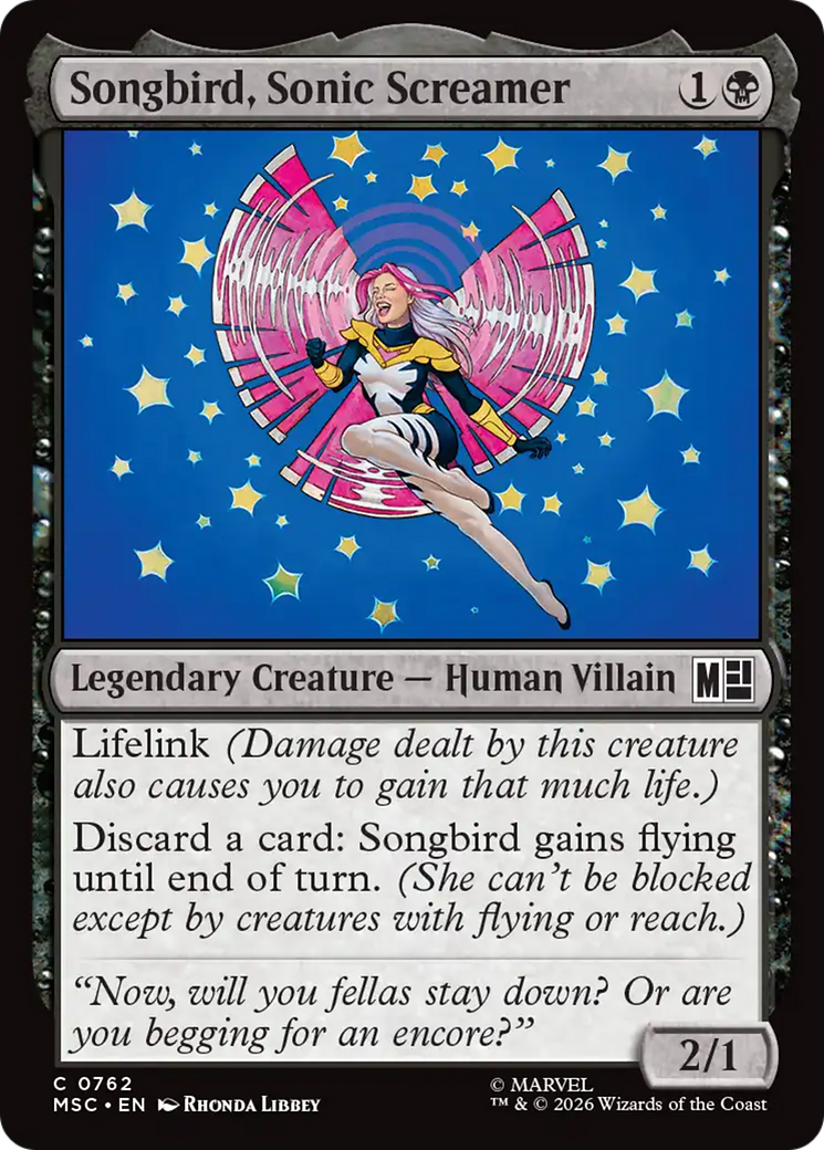 Songbird, Sonic Screamer [Marvel Super Heroes Commander] - The Mythic Store | 24h Order Processing