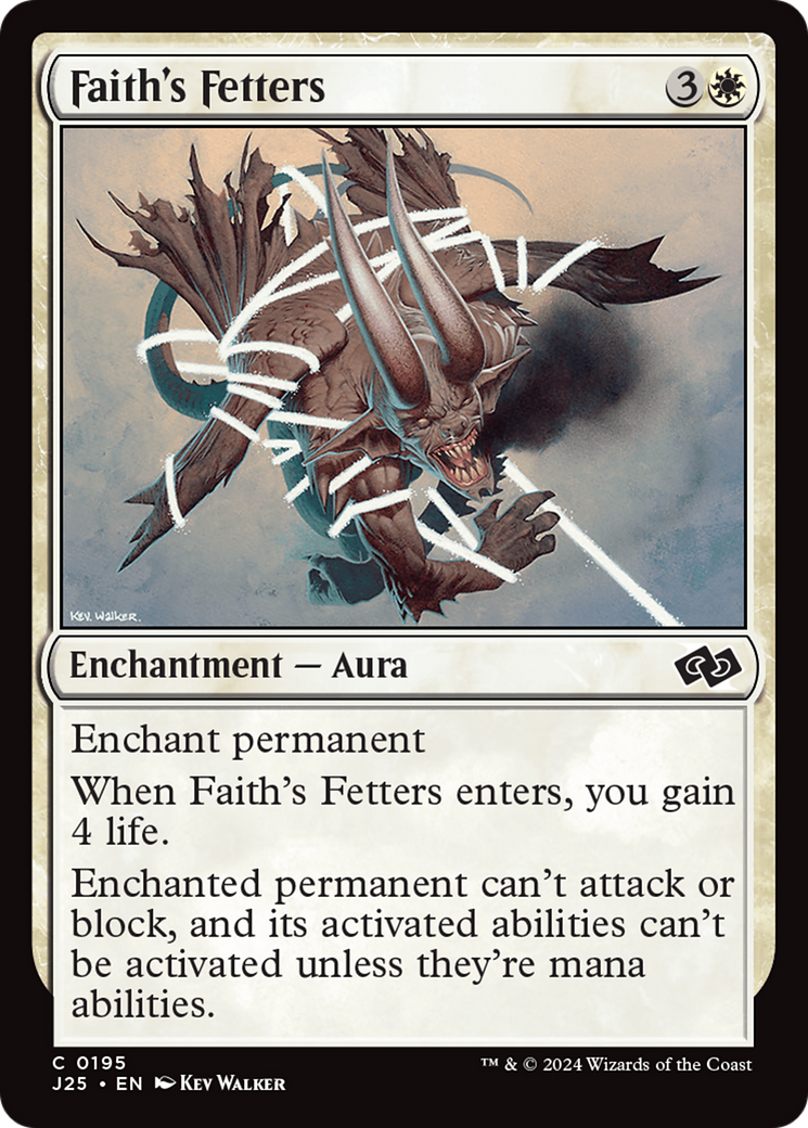Faith's Fetters [Foundations Jumpstart] - The Mythic Store | 24h Order Processing
