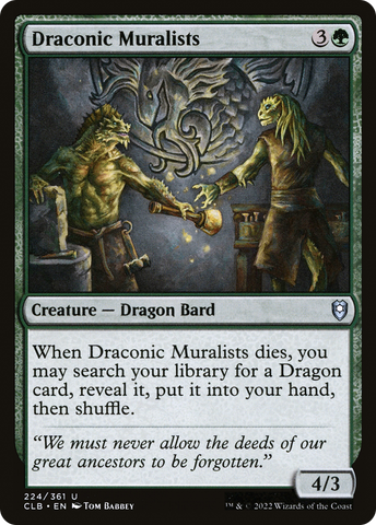 Draconic Muralists [Commander Legends: Battle for Baldur's Gate] - The Mythic Store | 24h Order Processing