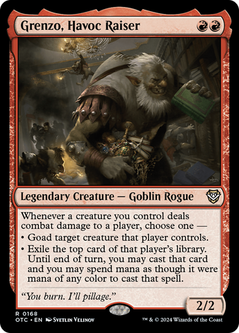 Grenzo, Havoc Raiser [Outlaws of Thunder Junction Commander] - The Mythic Store | 24h Order Processing