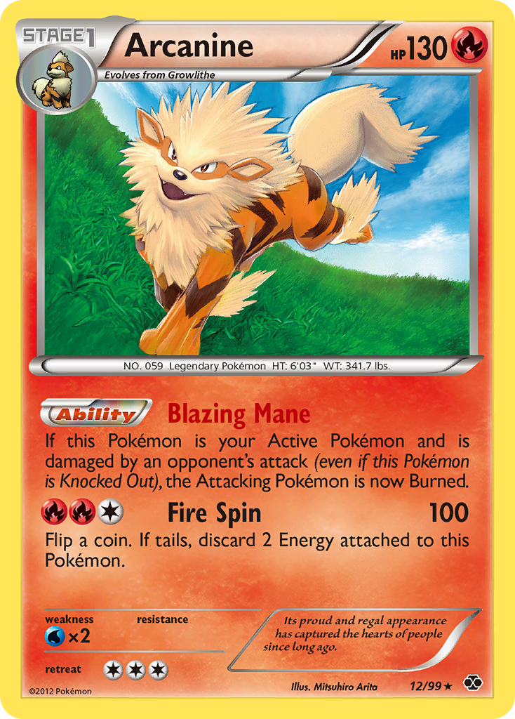 Arcanine (12/99) [Black & White: Next Destinies] - The Mythic Store | 24h Order Processing