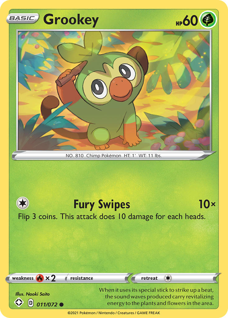 Grookey (011/072) [Sword & Shield: Shining Fates] - The Mythic Store | 24h Order Processing