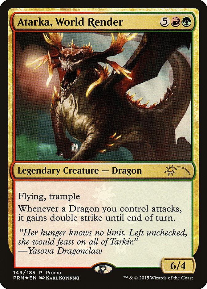 Atarka, World Render [Resale Promos] - The Mythic Store | 24h Order Processing