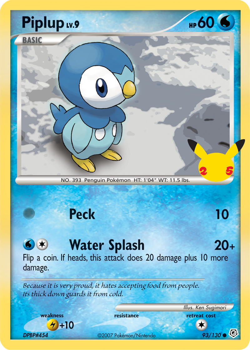 Piplup (93/130) (Jumbo Card) [First Partner Pack] - The Mythic Store | 24h Order Processing