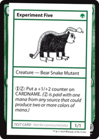 Experiment Five (2021 Edition) [Mystery Booster Playtest Cards] - The Mythic Store | 24h Order Processing