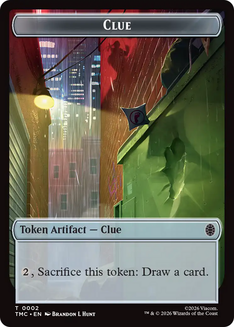 Treasure // Clue Double-Sided Token [Teenage Mutant Ninja Turtles Commander Tokens] - The Mythic Store | 24h Order Processing