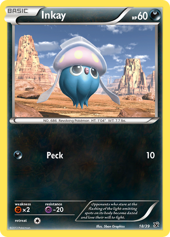 Inkay (18/39) [XY: Kalos Starter Set] - The Mythic Store | 24h Order Processing