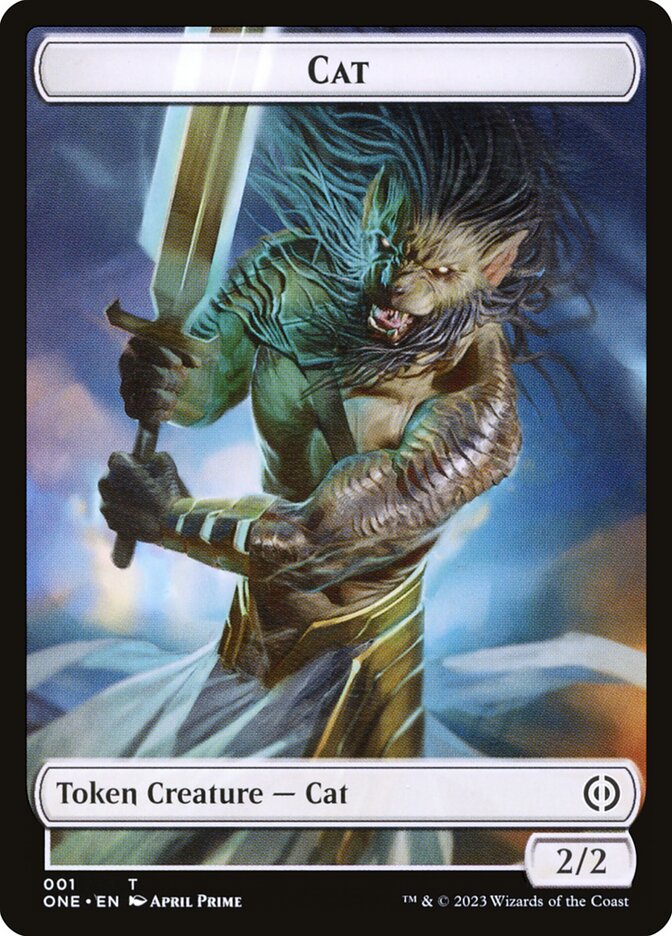 Phyrexian Goblin // Cat Double-Sided Token [Phyrexia: All Will Be One Tokens] - The Mythic Store | 24h Order Processing