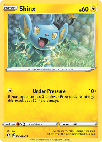Shinx (031/072) [Sword & Shield: Shining Fates] - The Mythic Store | 24h Order Processing