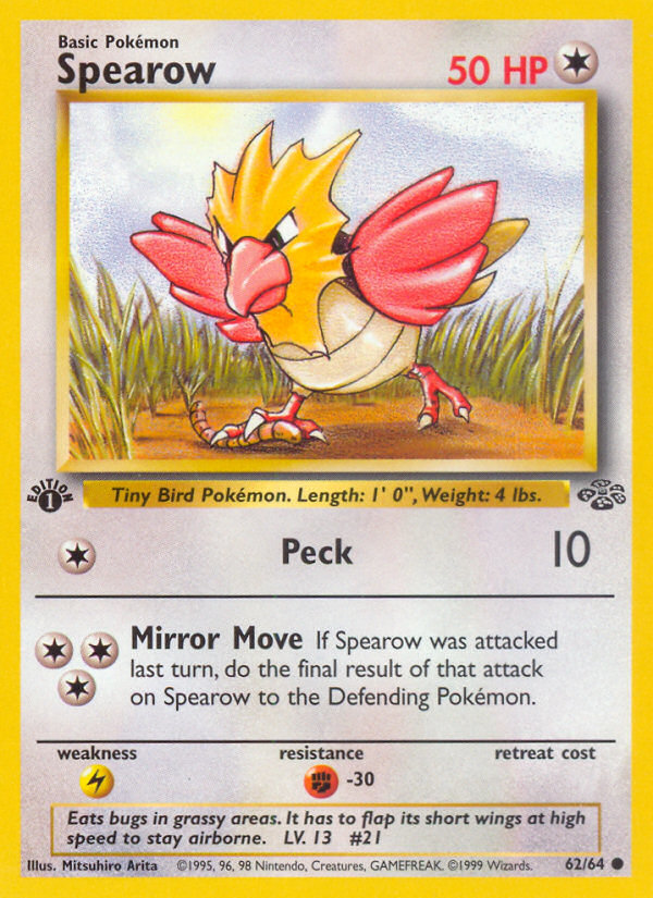 Spearow (62/64) [Jungle 1st Edition] - The Mythic Store | 24h Order Processing