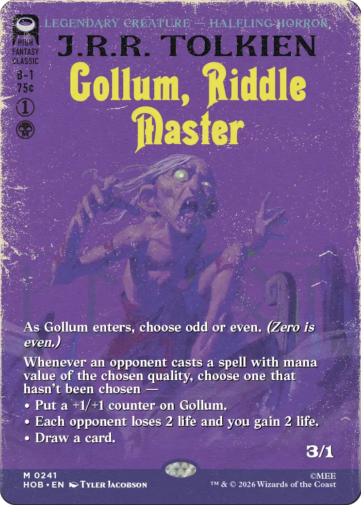 Gollum, Riddle Master (Borderless) [The Hobbit] - The Mythic Store | 24h Order Processing