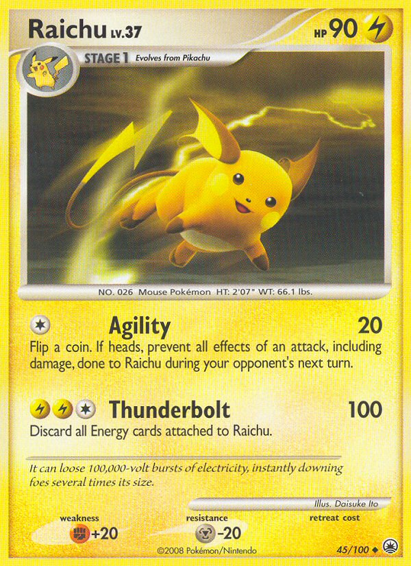 Raichu (45/100) [Diamond & Pearl: Majestic Dawn] - The Mythic Store | 24h Order Processing