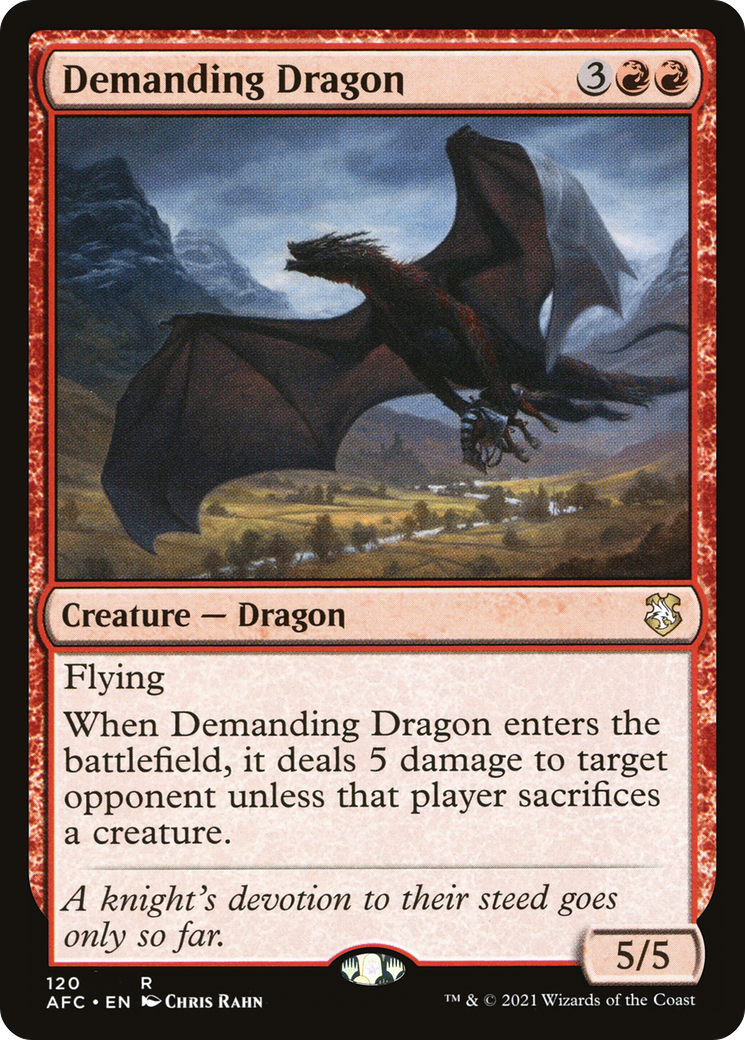 Demanding Dragon [Dungeons & Dragons: Adventures in the Forgotten Realms Commander] - The Mythic Store | 24h Order Processing