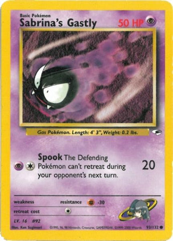 Sabrina's Gastly (93/132) [Gym Heroes Unlimited] - The Mythic Store | 24h Order Processing