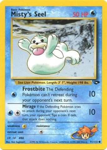 Misty's Seel (91/132) [Gym Challenge Unlimited] - The Mythic Store | 24h Order Processing