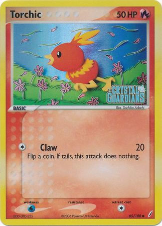 Torchic (65/100) (Stamped) [EX: Crystal Guardians] - The Mythic Store | 24h Order Processing