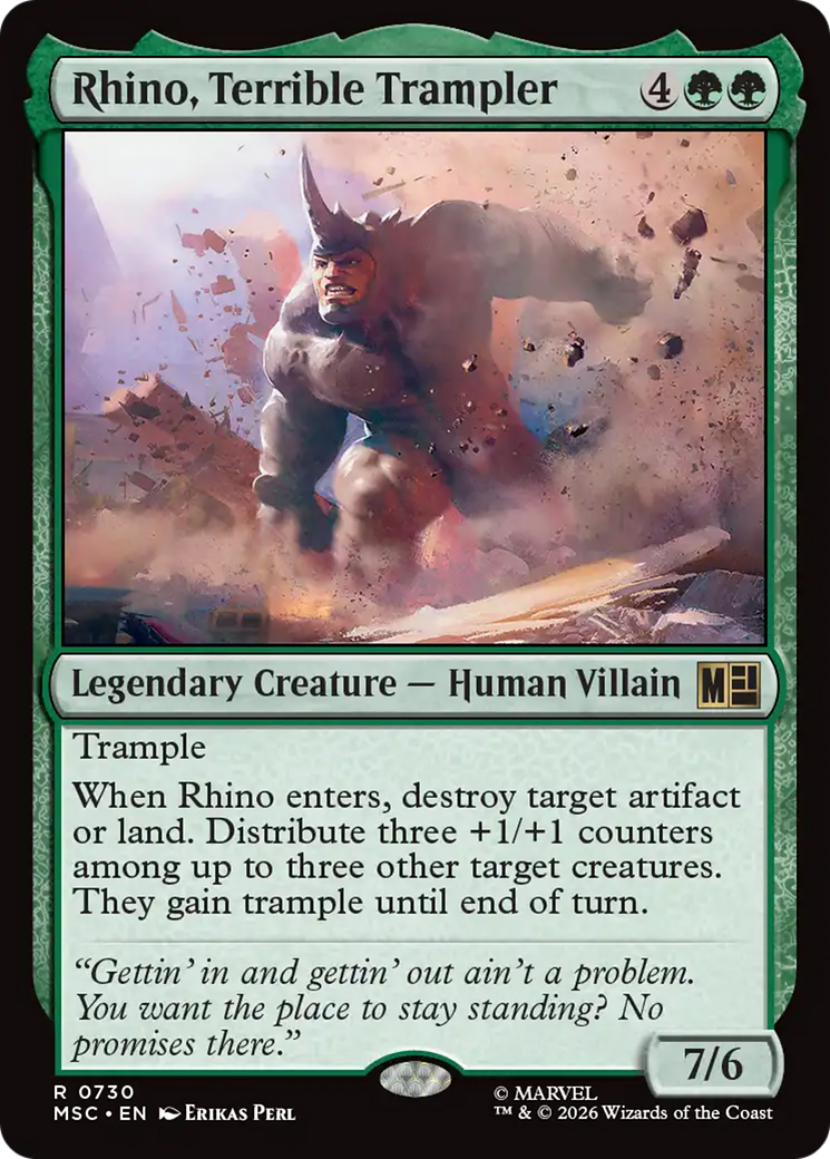 Rhino, Terrible Trampler [Marvel Super Heroes Commander] - The Mythic Store | 24h Order Processing