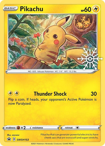 Pikachu (SWSH153) (Holiday Calendar) [Sword & Shield: Black Star Promos] - The Mythic Store | 24h Order Processing