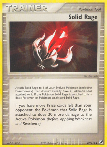 Solid Rage (92/115) [EX: Unseen Forces] - The Mythic Store | 24h Order Processing