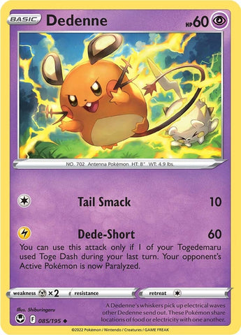Dedenne (085/195) [Sword & Shield: Silver Tempest] - The Mythic Store | 24h Order Processing