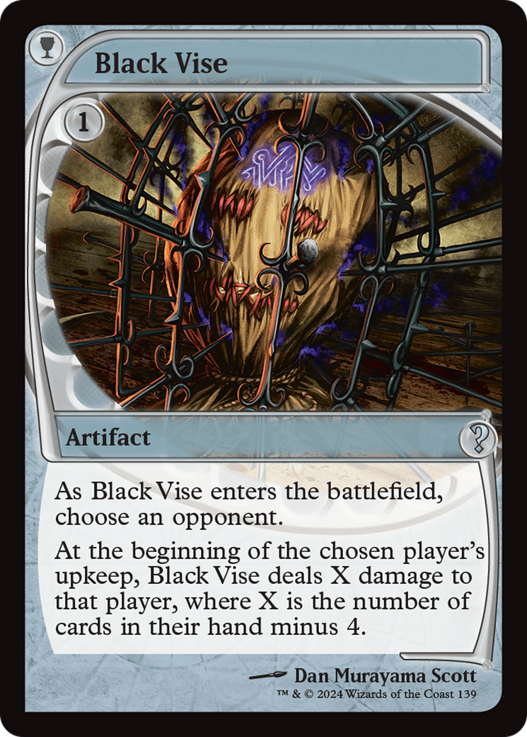 Black Vise (Future Sight) [Mystery Booster 2] - The Mythic Store | 24h Order Processing