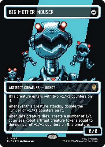 Big Mother Mouser (Borderless) (Surge Foil) [Teenage Mutant Ninja Turtles Commander] - The Mythic Store | 24h Order Processing