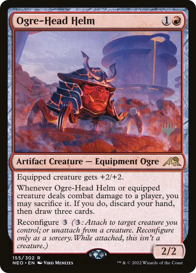 Ogre-Head Helm (Promo Pack) [Kamigawa: Neon Dynasty Promos] - The Mythic Store | 24h Order Processing