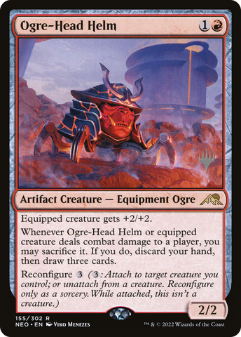 Ogre-Head Helm (Promo Pack) [Kamigawa: Neon Dynasty Promos] - The Mythic Store | 24h Order Processing
