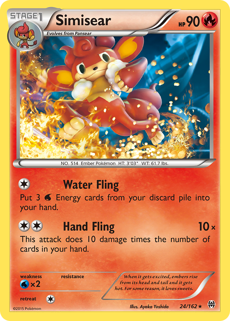 Simisear (24/162) [XY: BREAKthrough] - The Mythic Store | 24h Order Processing