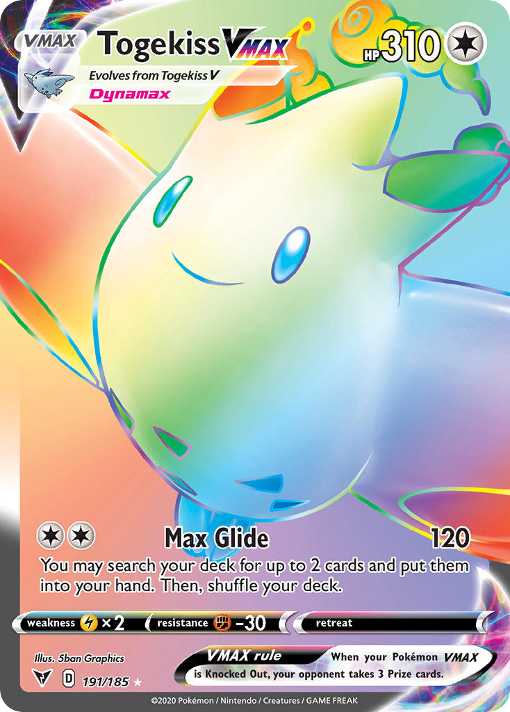 Togekiss VMAX (191/185) [Sword & Shield: Vivid Voltage] - The Mythic Store | 24h Order Processing