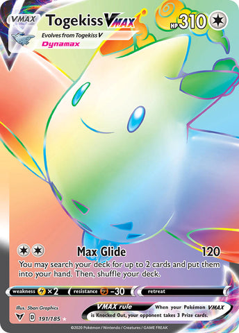 Togekiss VMAX (191/185) [Sword & Shield: Vivid Voltage] - The Mythic Store | 24h Order Processing