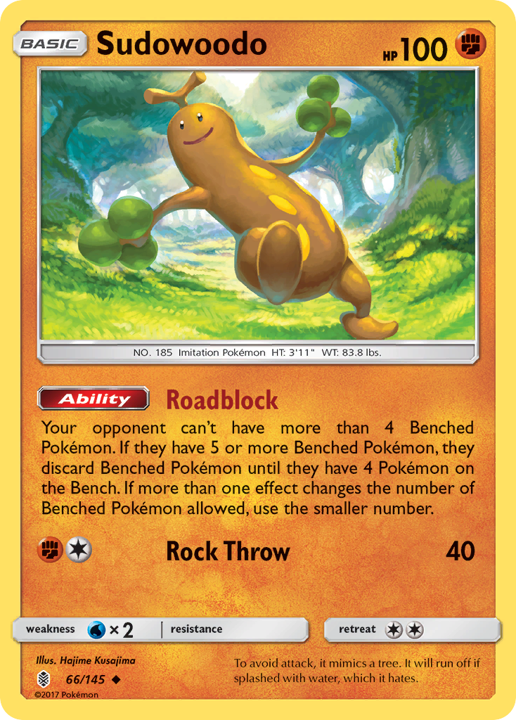 Sudowoodo (66/145) [Sun & Moon: Guardians Rising] - The Mythic Store | 24h Order Processing