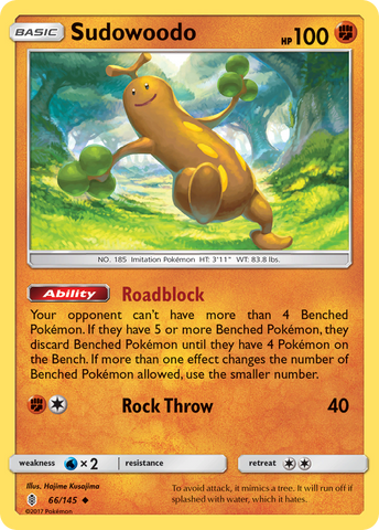 Sudowoodo (66/145) [Sun & Moon: Guardians Rising] - The Mythic Store | 24h Order Processing