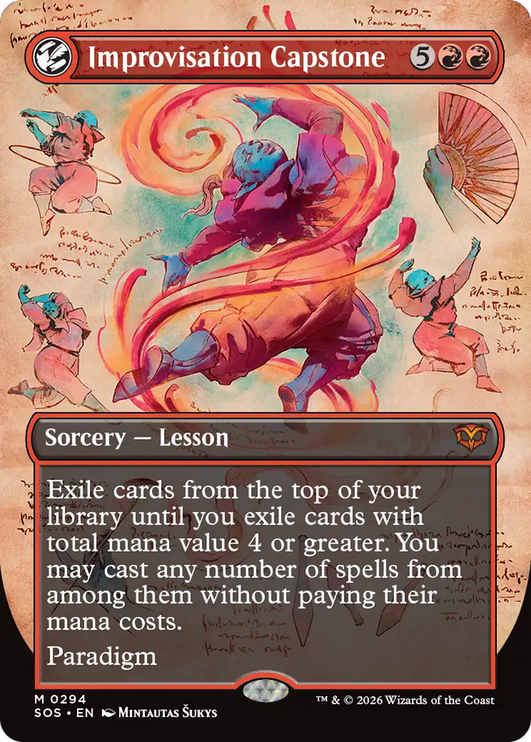 Improvisation Capstone (Borderless) [Secrets of Strixhaven] - The Mythic Store | 24h Order Processing