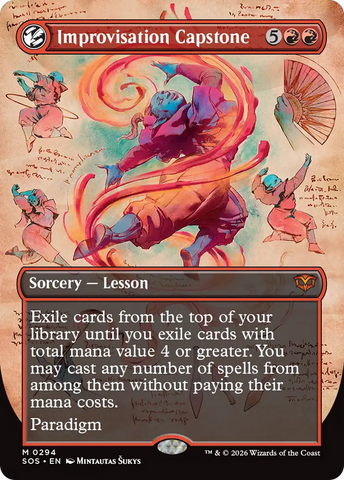 Improvisation Capstone (Borderless) [Secrets of Strixhaven] - The Mythic Store | 24h Order Processing