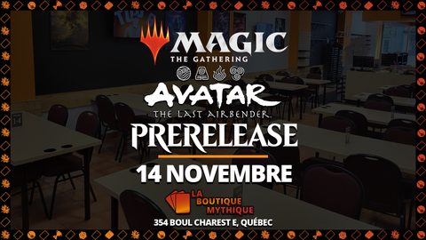 MTG Avatar: The Last Airbender Prerelease Sealed (14 Nov - Midi) Ticket - The Mythic Store | 24h Order Processing
