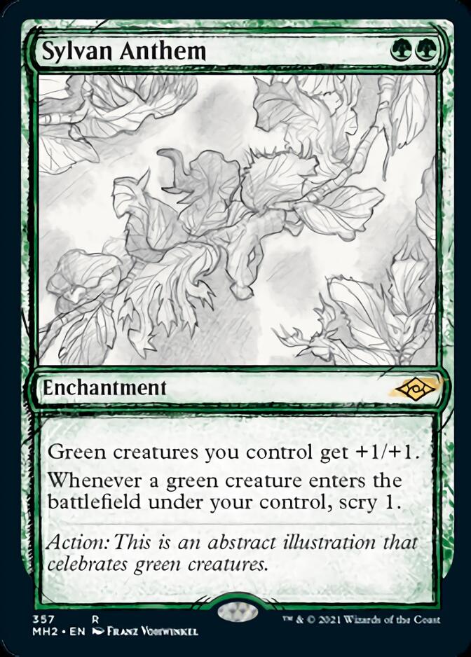 Sylvan Anthem (Sketch) [Modern Horizons 2] - The Mythic Store | 24h Order Processing