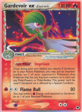 Gardevoir ex (93/101) (Delta Species) [EX: Dragon Frontiers] - The Mythic Store | 24h Order Processing
