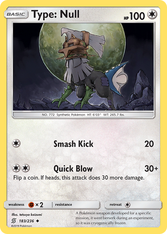 Type: Null (183/236) [Sun & Moon: Unified Minds] - The Mythic Store | 24h Order Processing