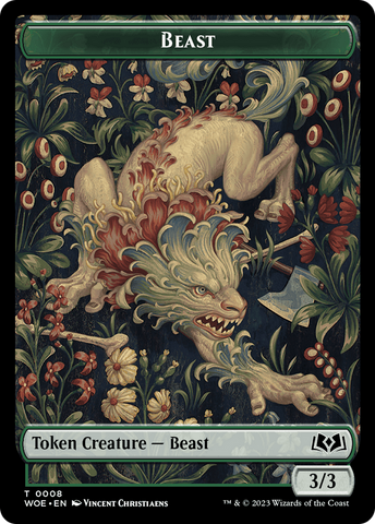 Beast // Food (0013) Double-Sided Token [Wilds of Eldraine Tokens] - The Mythic Store | 24h Order Processing