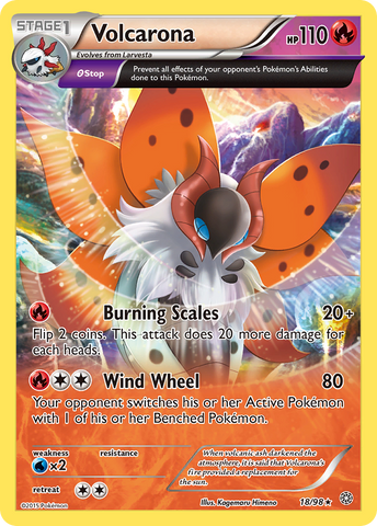 Volcarona (18/98) [XY: Ancient Origins] - The Mythic Store | 24h Order Processing