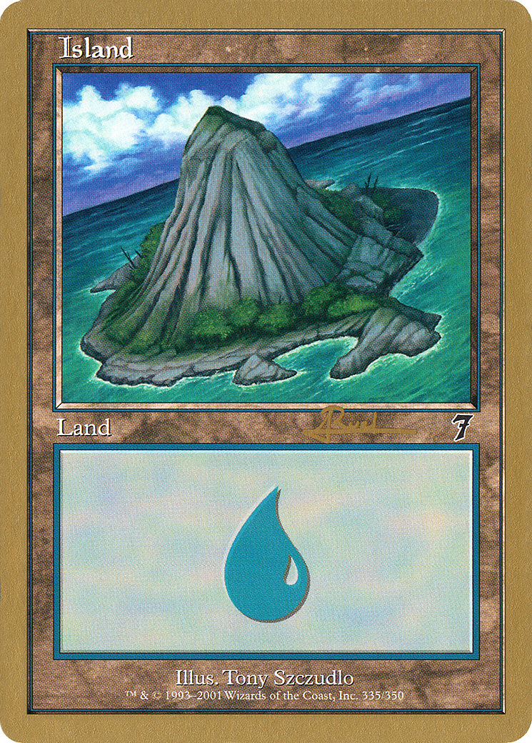 Island (ar335) (Antoine Ruel) [World Championship Decks 2001] - The Mythic Store | 24h Order Processing