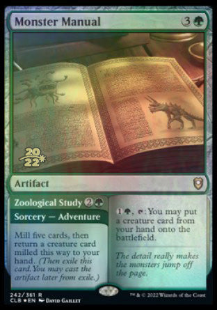 Monster Manual // Zoological Study [Commander Legends: Battle for Baldur's Gate Prerelease Promos] - The Mythic Store | 24h Order Processing