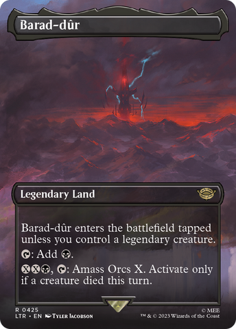 Barad-dur (Borderless Alternate Art) (425) [The Lord of the Rings: Tales of Middle-Earth] - The Mythic Store | 24h Order Processing