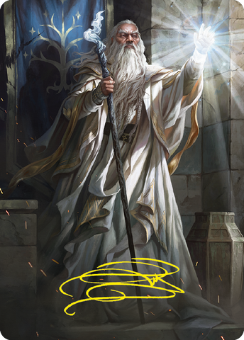 Gandalf the White Art Card (Gold-Stamped Signature) [The Lord of the Rings: Tales of Middle-earth Art Series] - The Mythic Store | 24h Order Processing