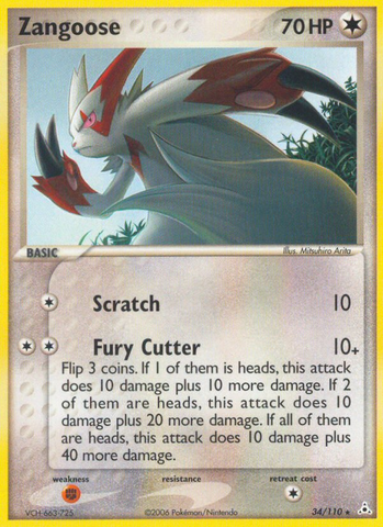 Zangoose (34/110) [EX: Holon Phantoms] - The Mythic Store | 24h Order Processing