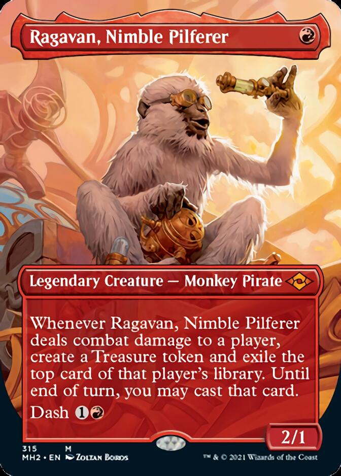 Ragavan, Nimble Pilferer (Borderless Alternate Art) [Modern Horizons 2] - The Mythic Store | 24h Order Processing