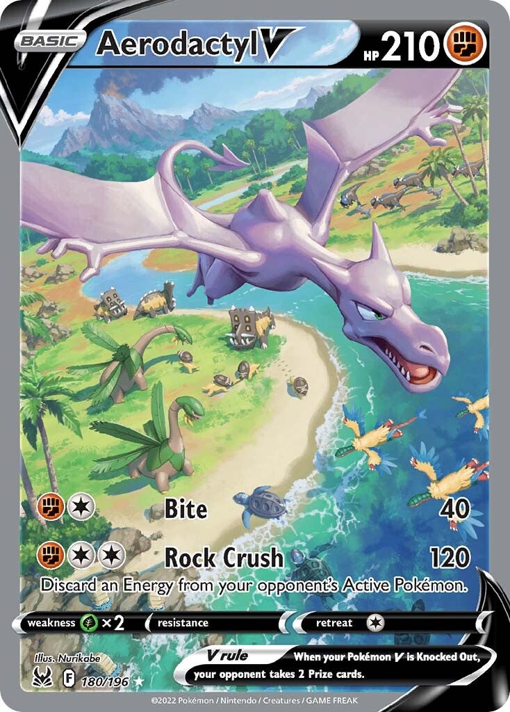 Aerodactyl V (180/196) [Sword & Shield: Lost Origin] - The Mythic Store | 24h Order Processing
