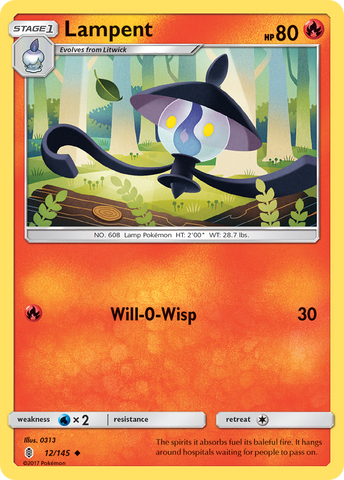 Lampent (12/145) [Sun & Moon: Guardians Rising] - The Mythic Store | 24h Order Processing