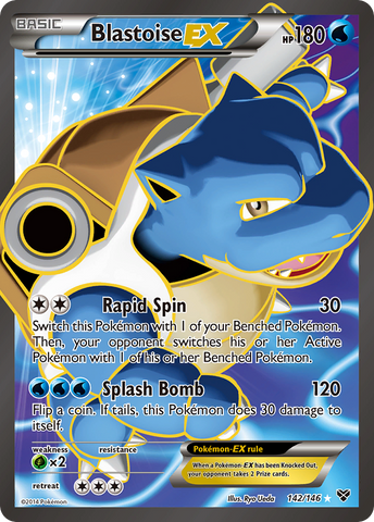 Blastoise EX (142/146) [XY: Base Set] - The Mythic Store | 24h Order Processing